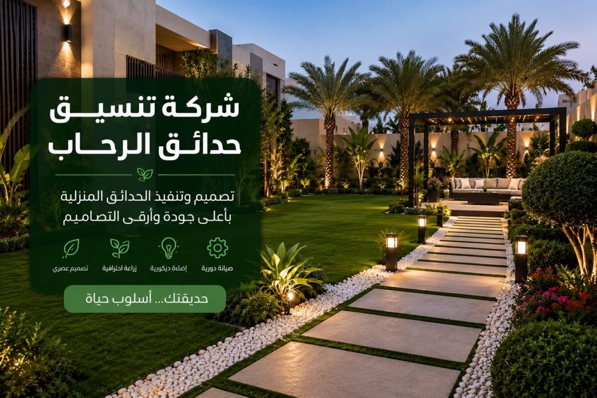 شركة تنسيق حدائق الرحاب