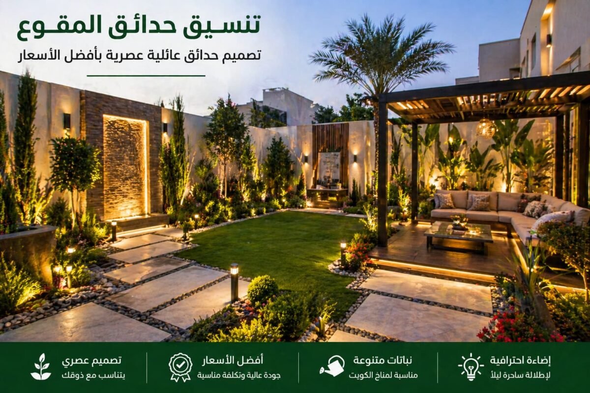 تنسيق حدائق المقوع بالكويت