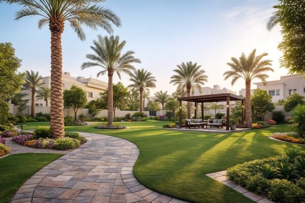 حديقة منزليّة بتصميم عصري في الجهراء بالكويت