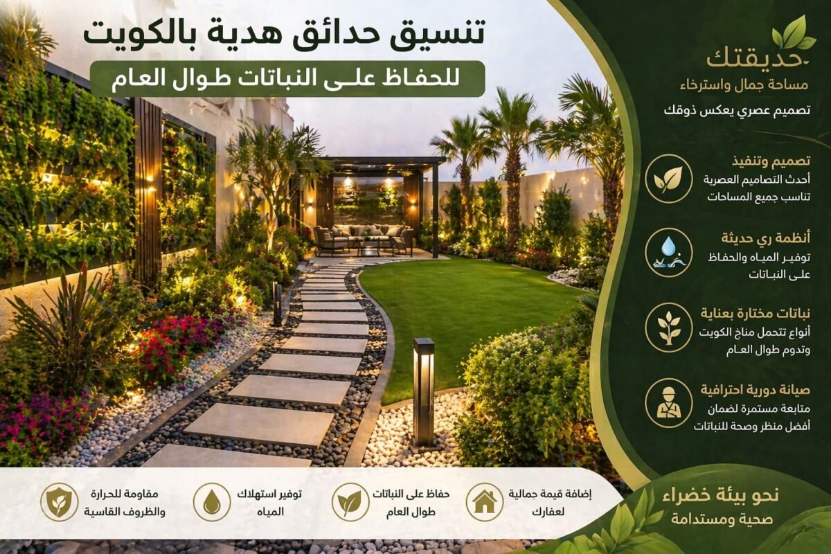 تنسيق حدائق هدية بالكويت
