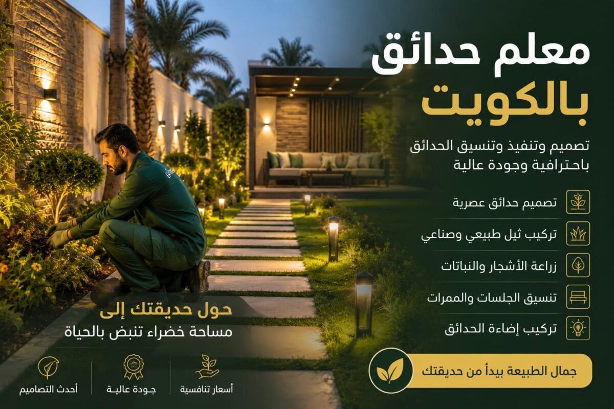 معلم حدائق بالكويت